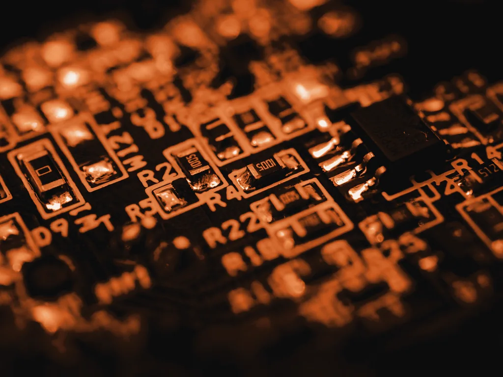 Close-up of a circuit board